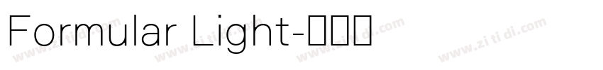 Formular Light字体转换